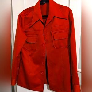 Vintage JC Penny 70s 80s Dagger Collar Shirt